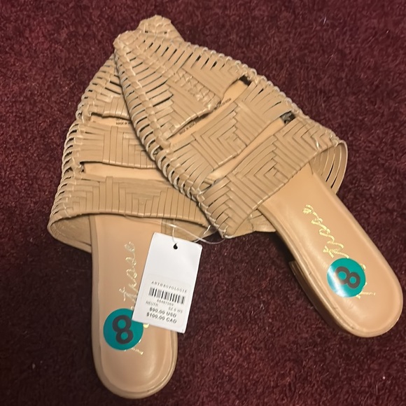 Matisse TUSCAN MULE braided straps pointed toe Beige NWT - Picture 7 of 9